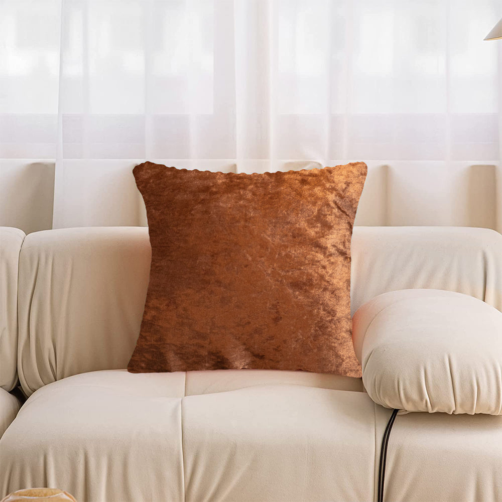 2X Cushion Cover Sofa Throw Pillowcase Coffee