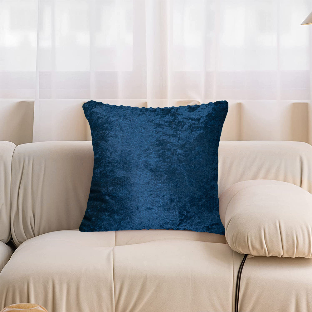 2X Cushion Cover Sofa Throw Pillowcase Navy Blue