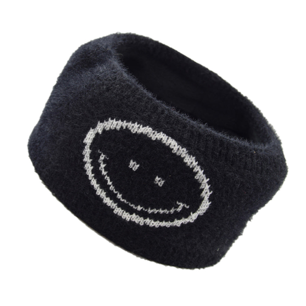 3X Knitted Fleece Lined Headband Khaki Black White