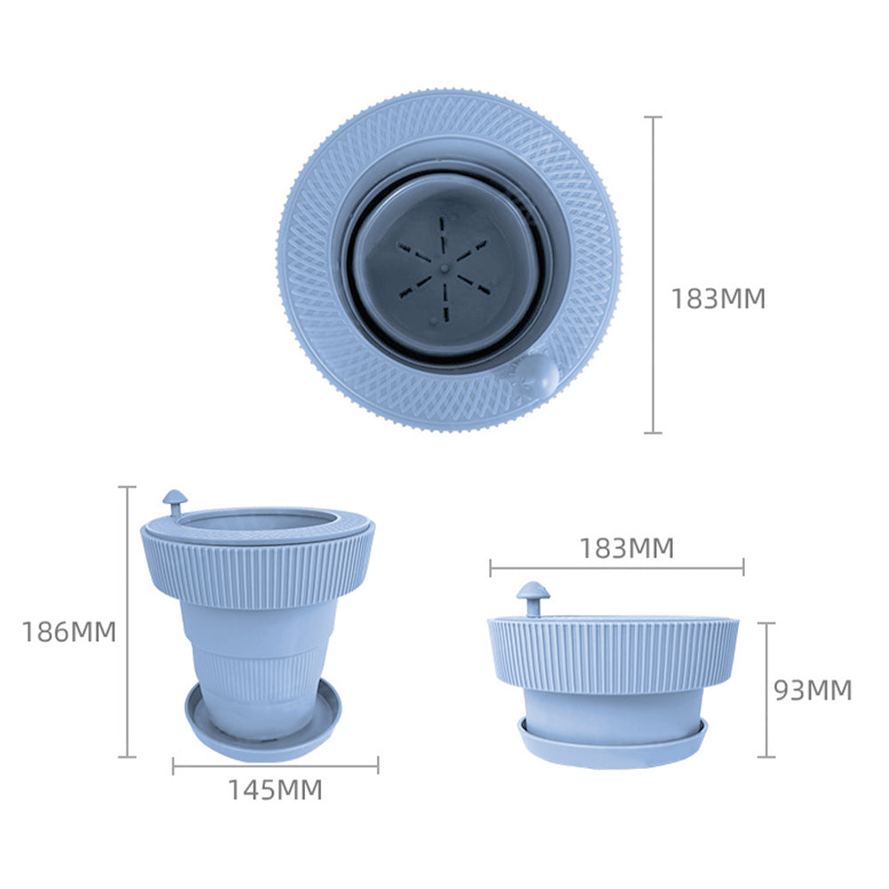 Automatic Watering Irrigation Flower Pots Blue