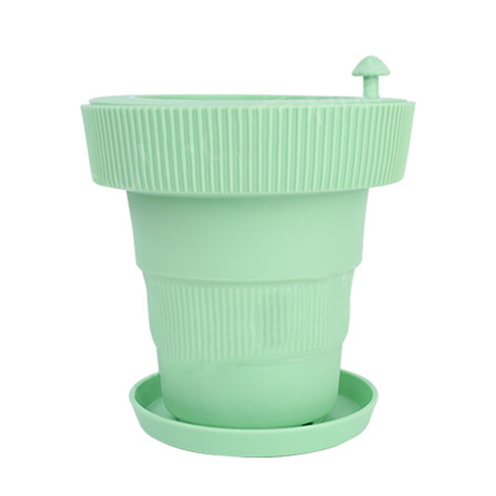 Automatic Watering Irrigation Flower Pots Green