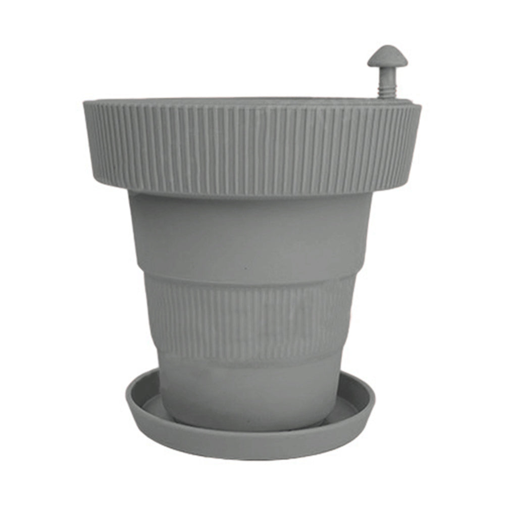 Automatic Watering Irrigation Flower Pots Grey