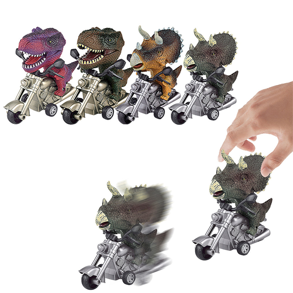4Pcs Dinosaur Pull Back Car Toys