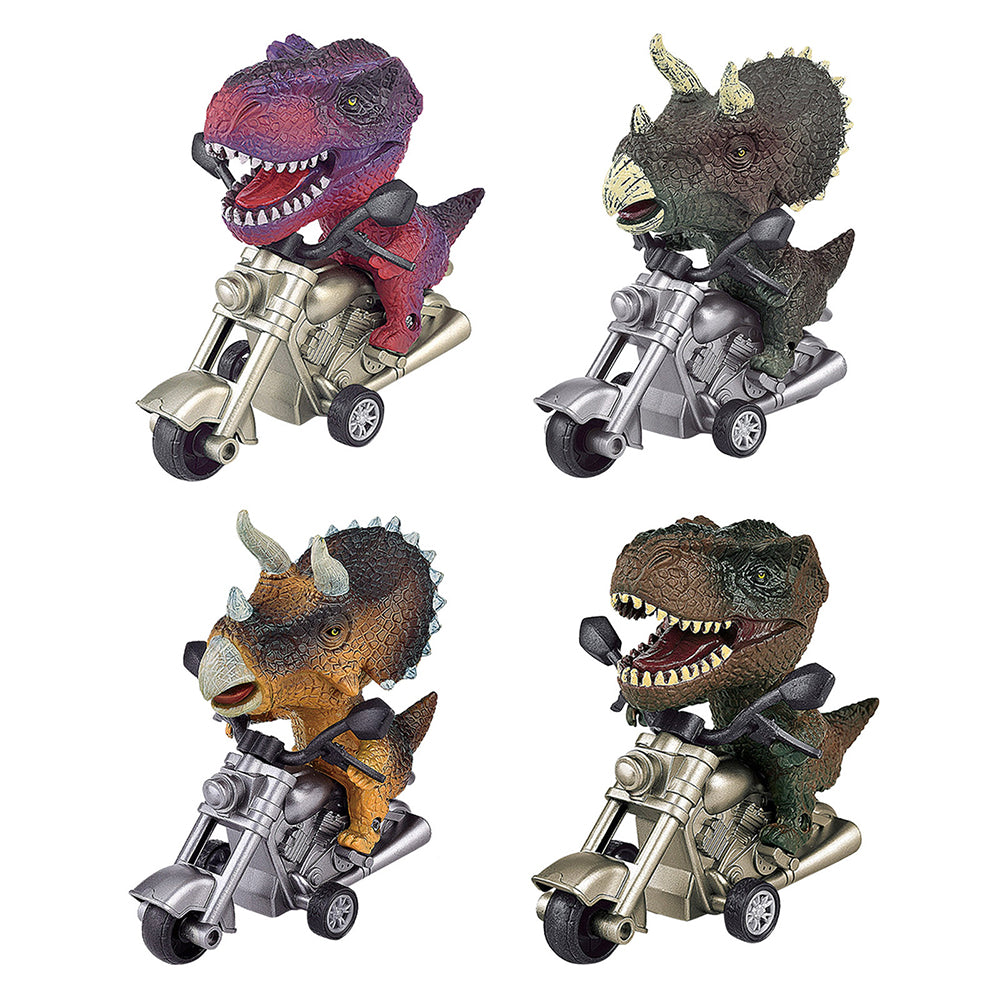 4Pcs Dinosaur Pull Back Car Toys