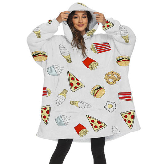 Sherpa Blanket Hoodie Blanket Style 3