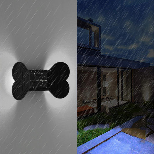 2X Solar Powered Lights Wall Lamp White