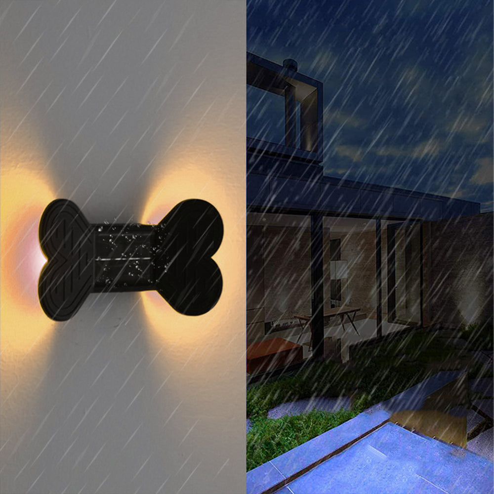 2X Solar Powered Lights Wall Lamp Warm White