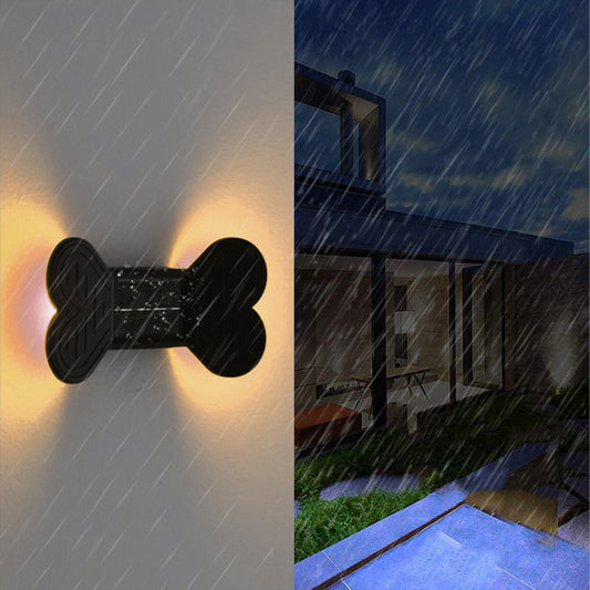 2X Solar Powered Lights Wall Lamp Warm White