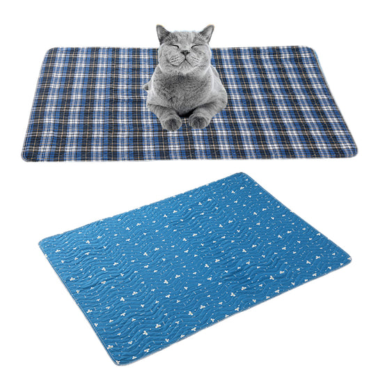 2Pcs 120x90cm Leak Proof Pet Pee Pad Pet Toilet Training Mat