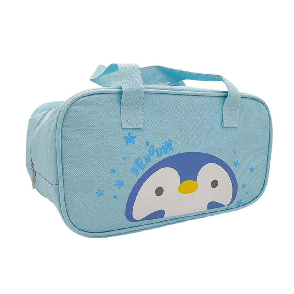 2X Insulated Lunch Bag Green Blue Large Size
