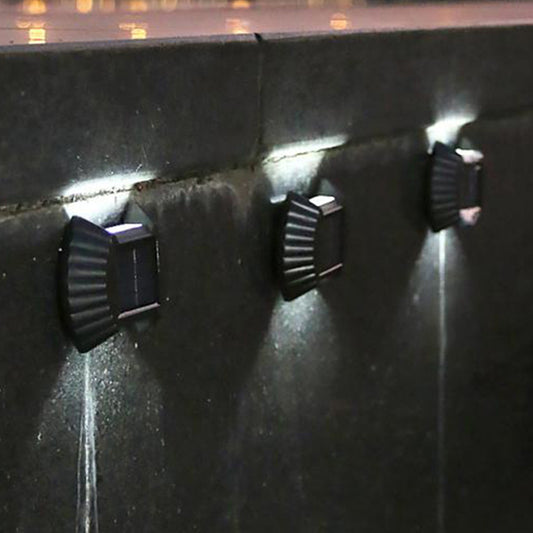 4Pcs Solar Wall Lamp Garden Night Lights White Lights