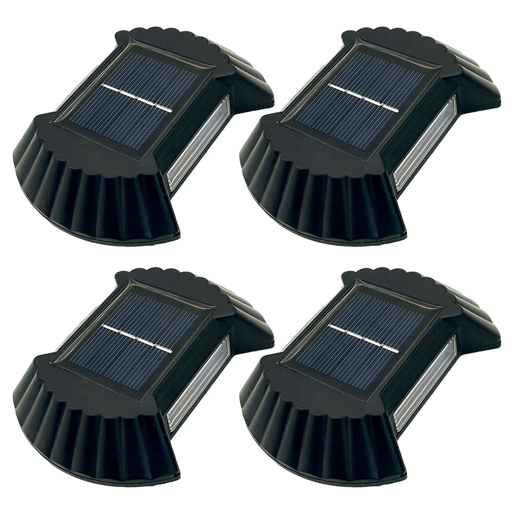 4Pcs Solar Wall Lamp Garden Night Lights White Lights
