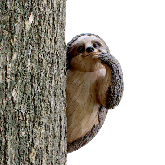 Sloth Tree Hanging Sculpture Garden Statues