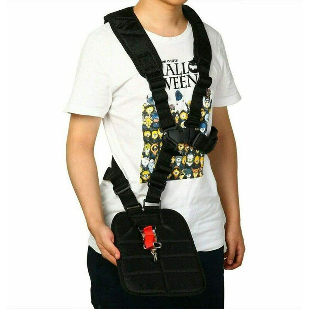 2X Trimmer Double Shoulder Strap Trimmer Harness