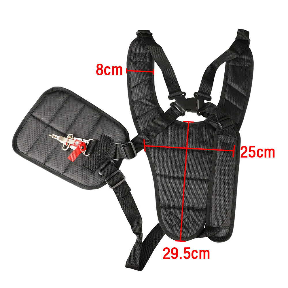 2X Trimmer Double Shoulder Strap Trimmer Harness