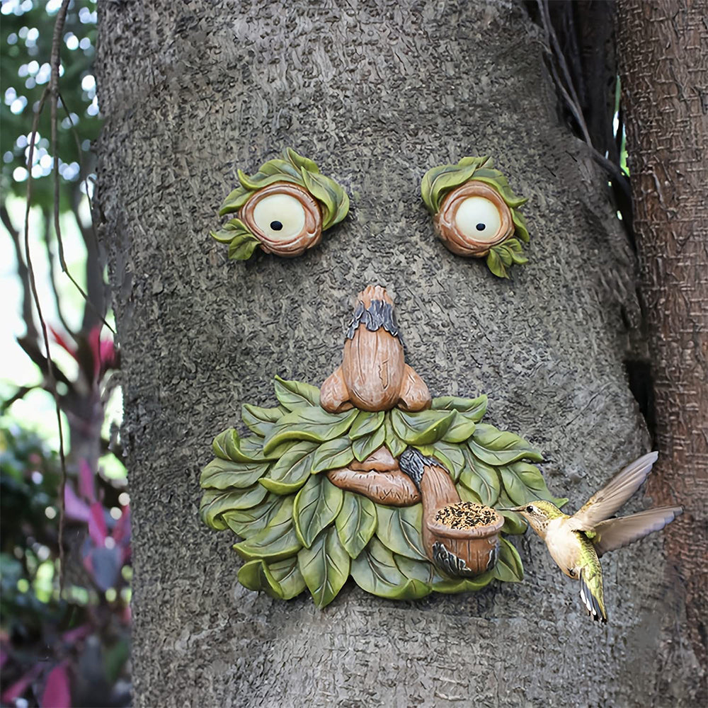 Luminous Tree Face Bird Feeder Style 1
