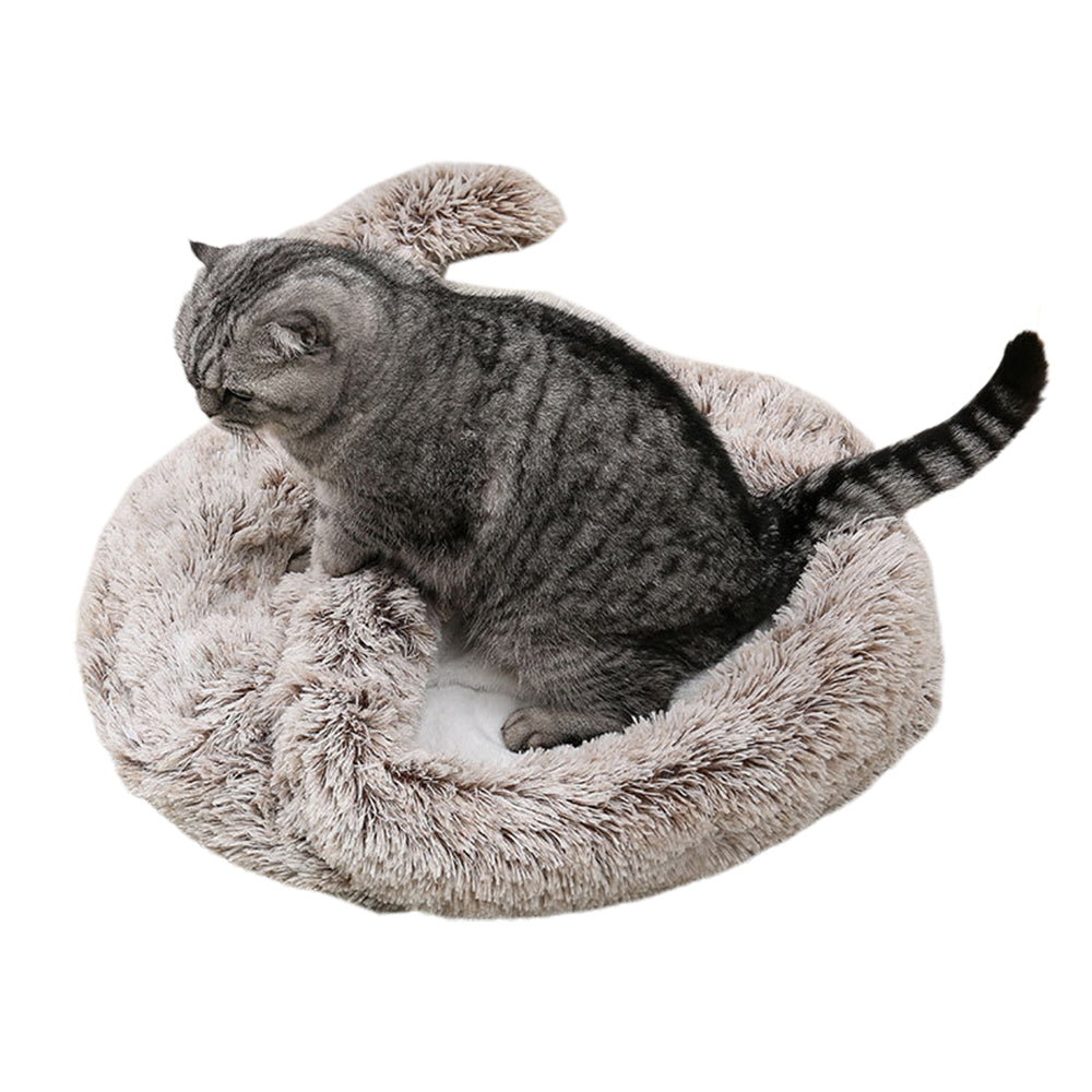 Winter Plush Pet Sleeping Bag Coffee