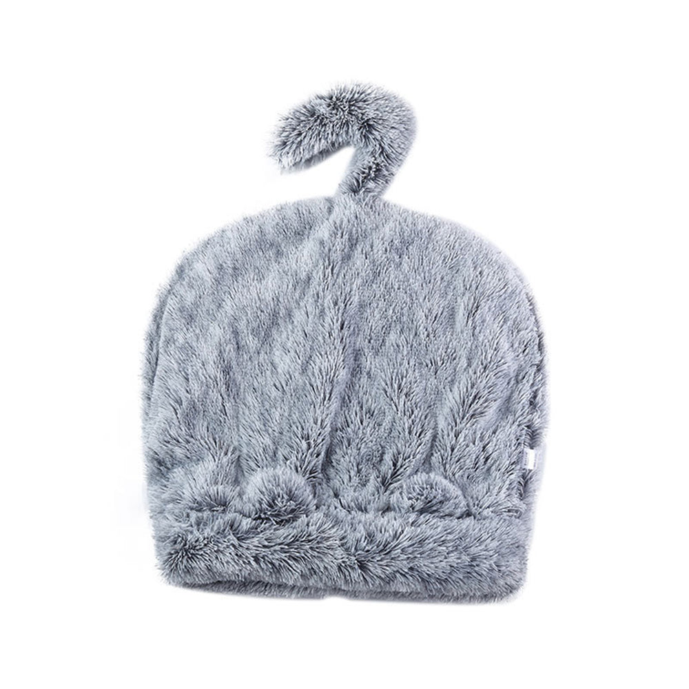 Winter Plush Pet Sleeping Bag Grey