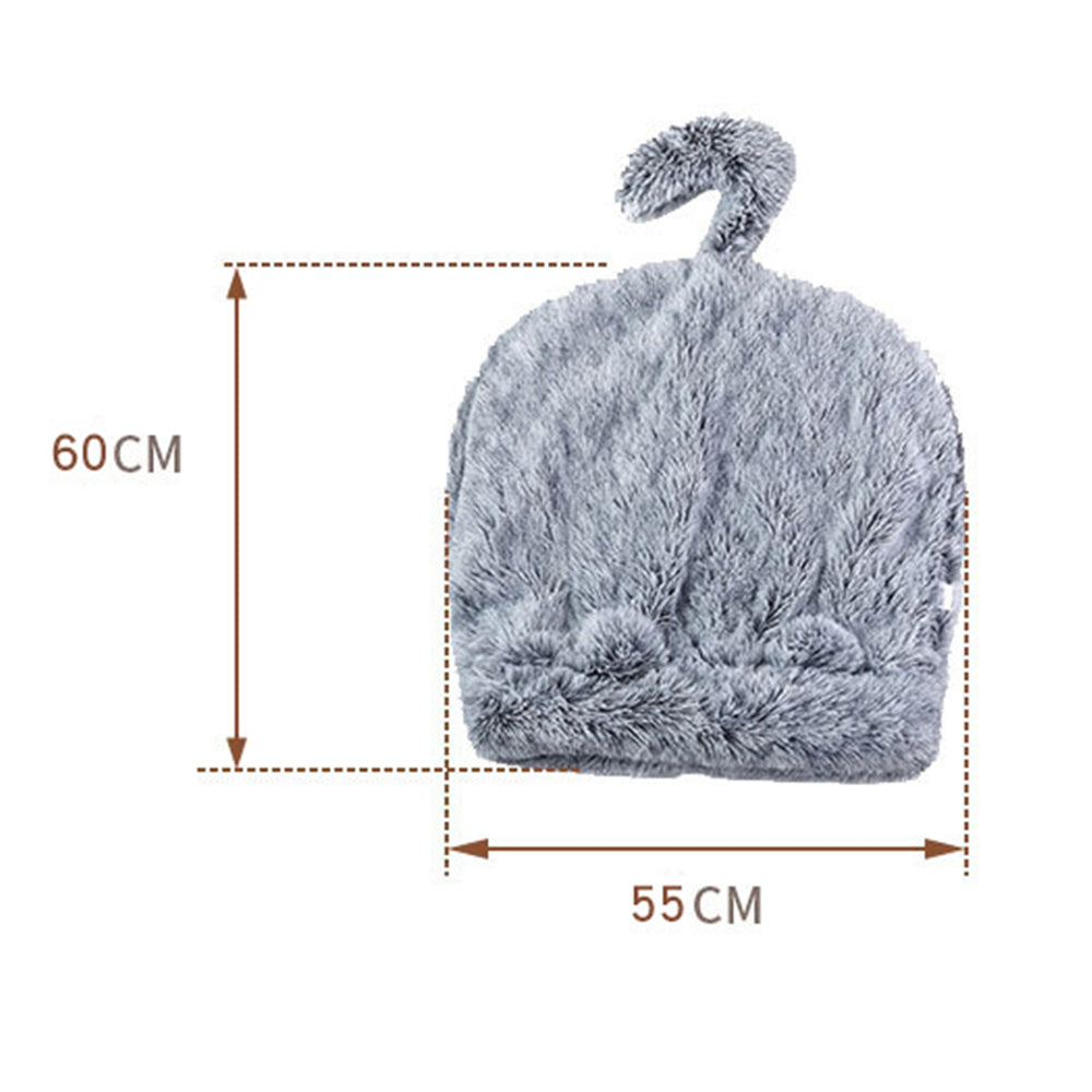 Winter Plush Pet Sleeping Bag Grey