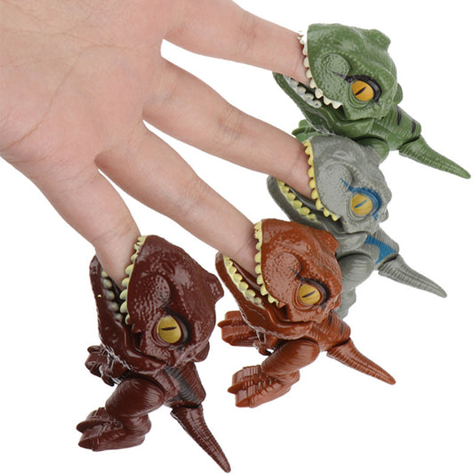 4Pcs Biting Hand Dinosaur Toys with Dinosaur Egg