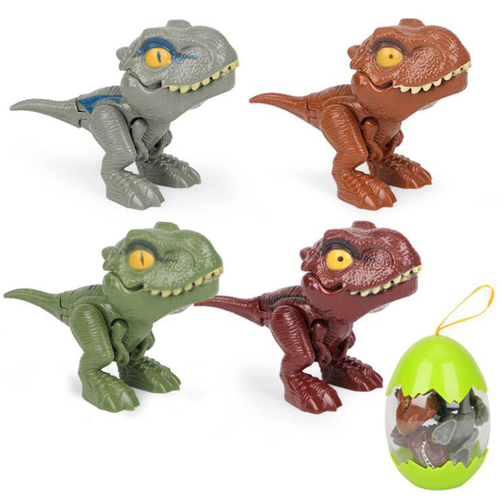 4Pcs Biting Hand Dinosaur Toys with Dinosaur Egg