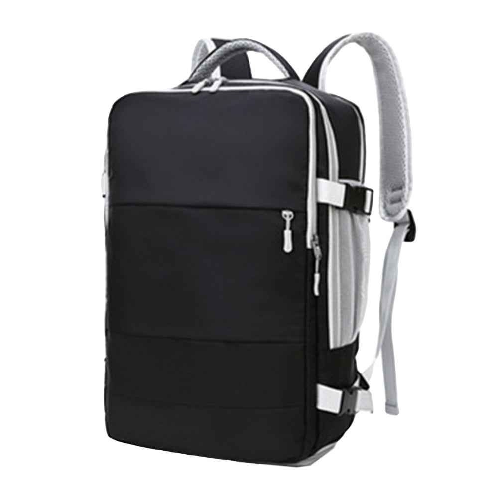 Water Resistant Mommy Bag Diaper Bag Travel Backpack with USB Port Black