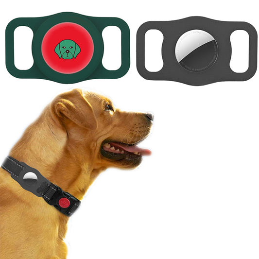 2X DIY Writable Protective Case Compatible with Airtag Tracker Black Green