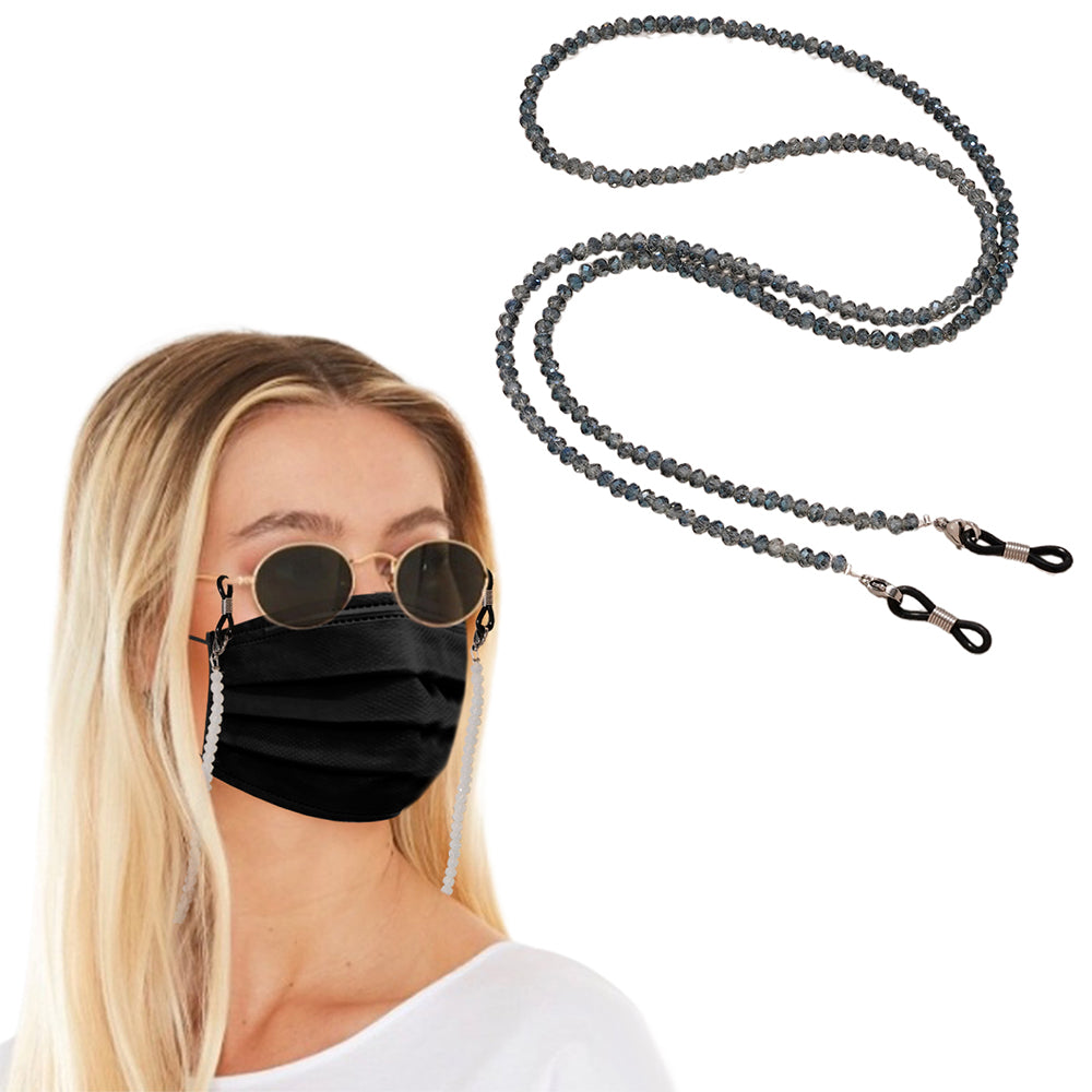 2X Mask Chain Sunglass Glasses Chains White Blue