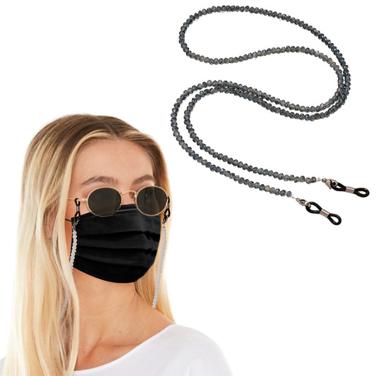 2X Mask Chain Sunglass Glasses Chains White Blue