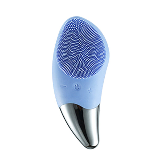1X Ultrasonic Electric Silicone Face Cleansing Brush Blue