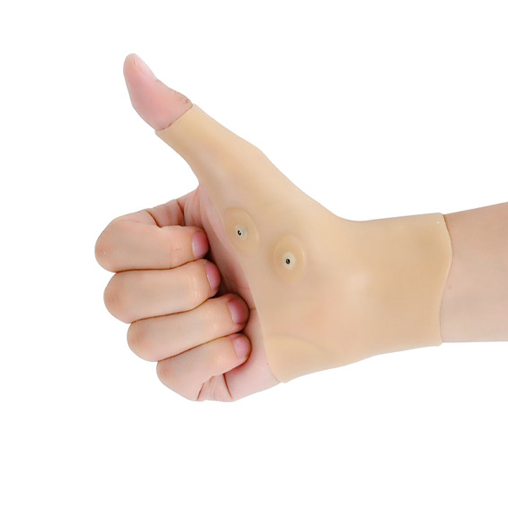 2 Pairs Silicone Magnetic Wrist Brace Gloves