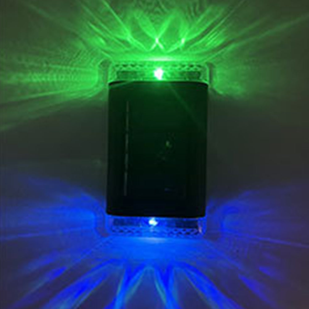 4Pcs Solar Step Lights Wall Lamp Multicolor Light