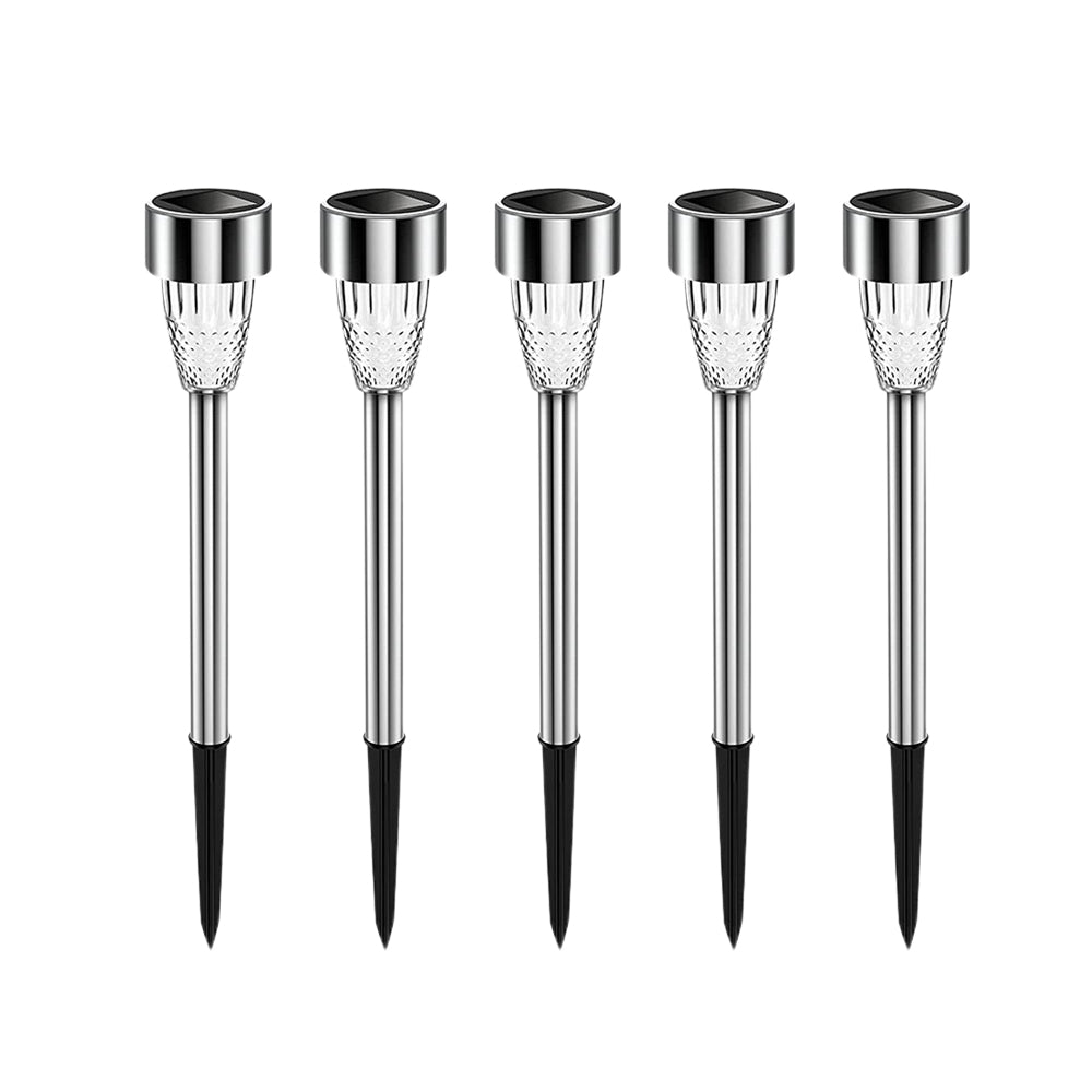 5Pcs Solar Powered Lamps Ground Lights Warm Light