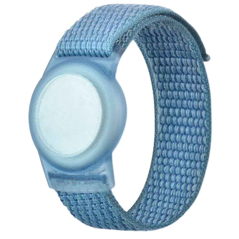 2Pcs 220mm Wristband Strap Tracker Protective Case for Airtag Blue Pink