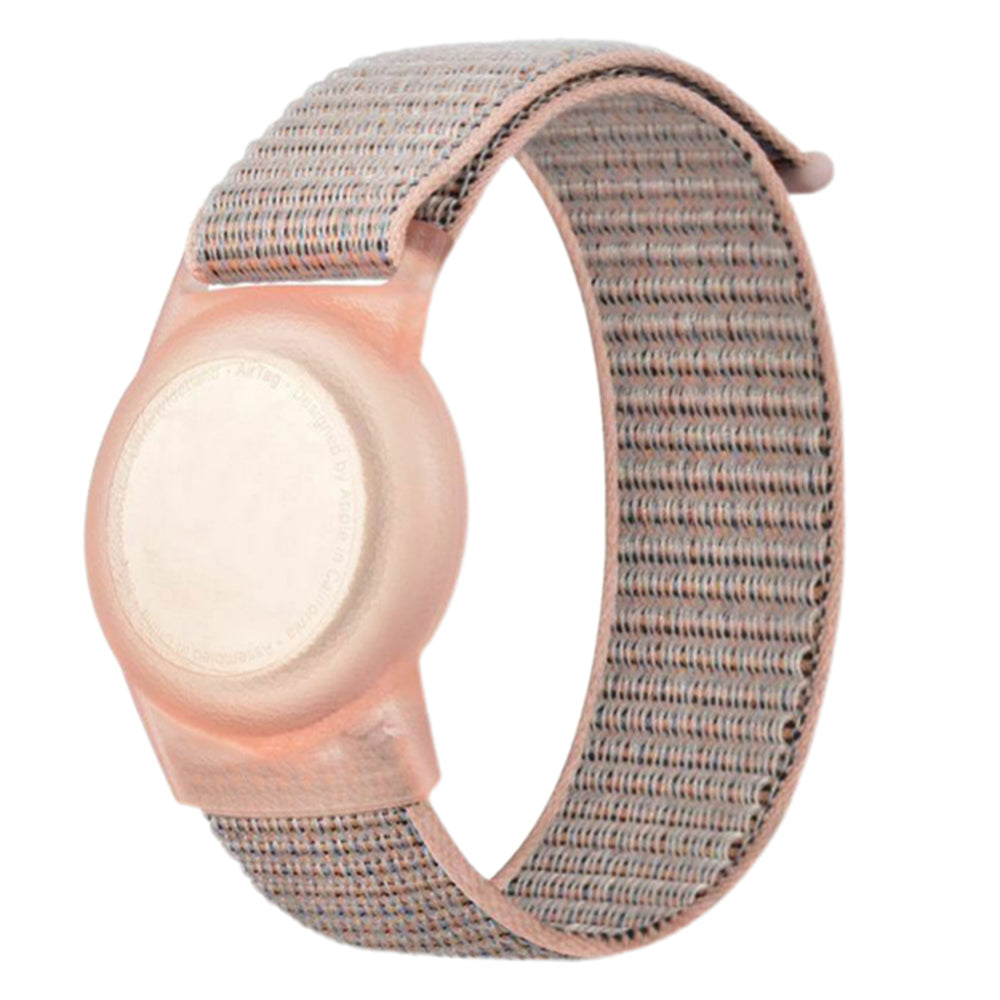 2Pcs 220mm Wristband Strap Tracker Protective Case for Airtag Blue Pink