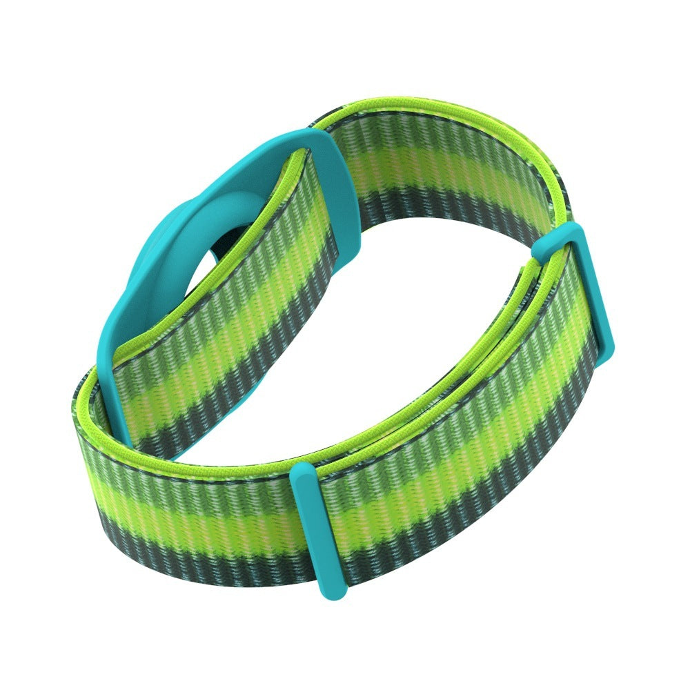 2Pcs Wristband Strap Tracker Protective Case for Airtag Green Pink