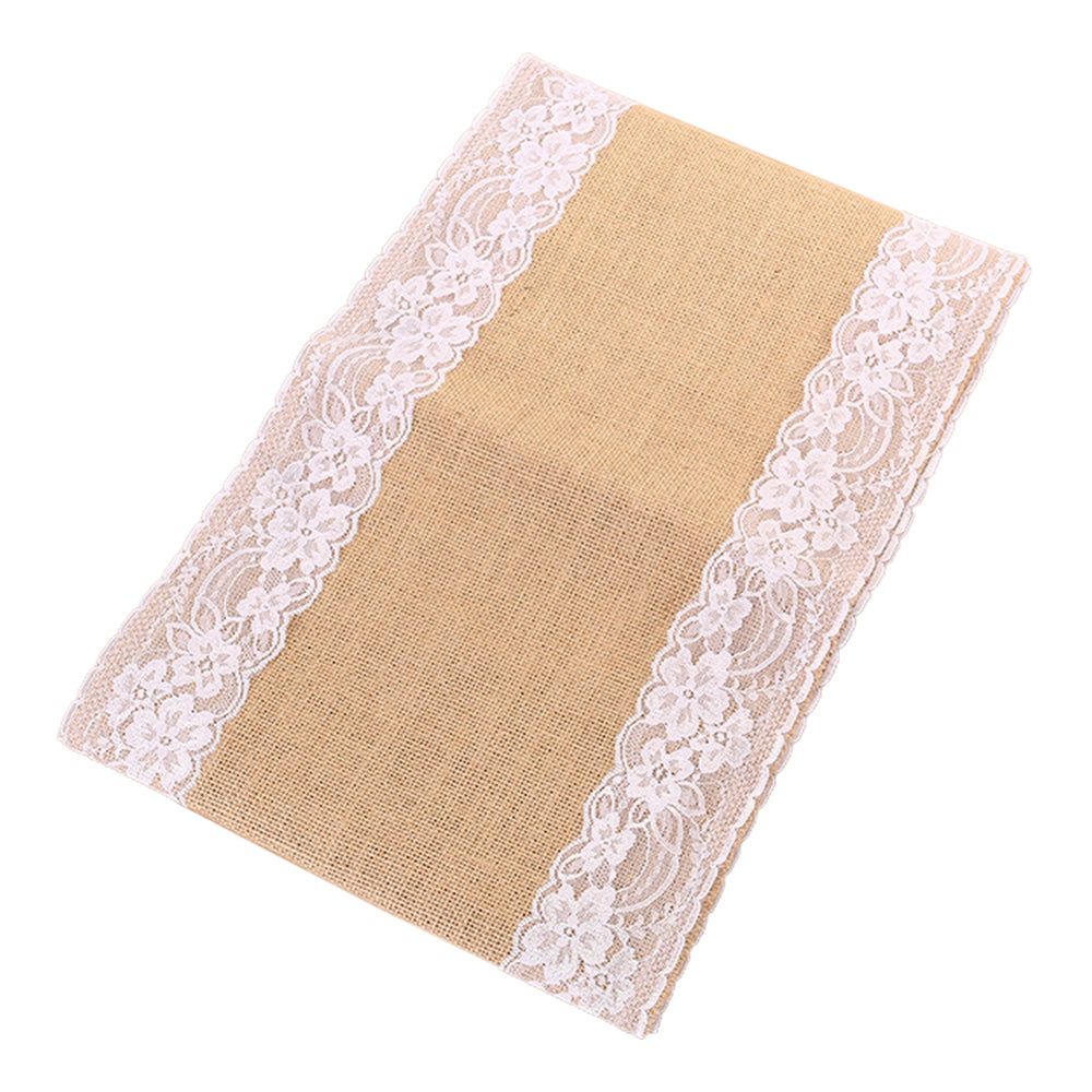275x30cm Burlap Jute Lace Table Runner
