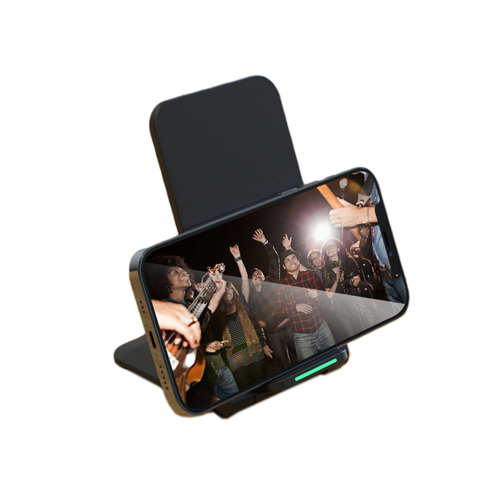 1X Qi Fast Wireless Charging Stand for iPhone Huawei Black