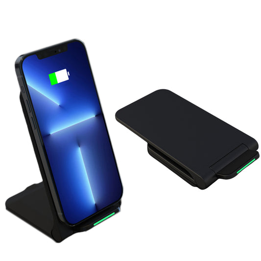 2X Qi Fast Wireless Charging Stand for iPhone Huawei Black