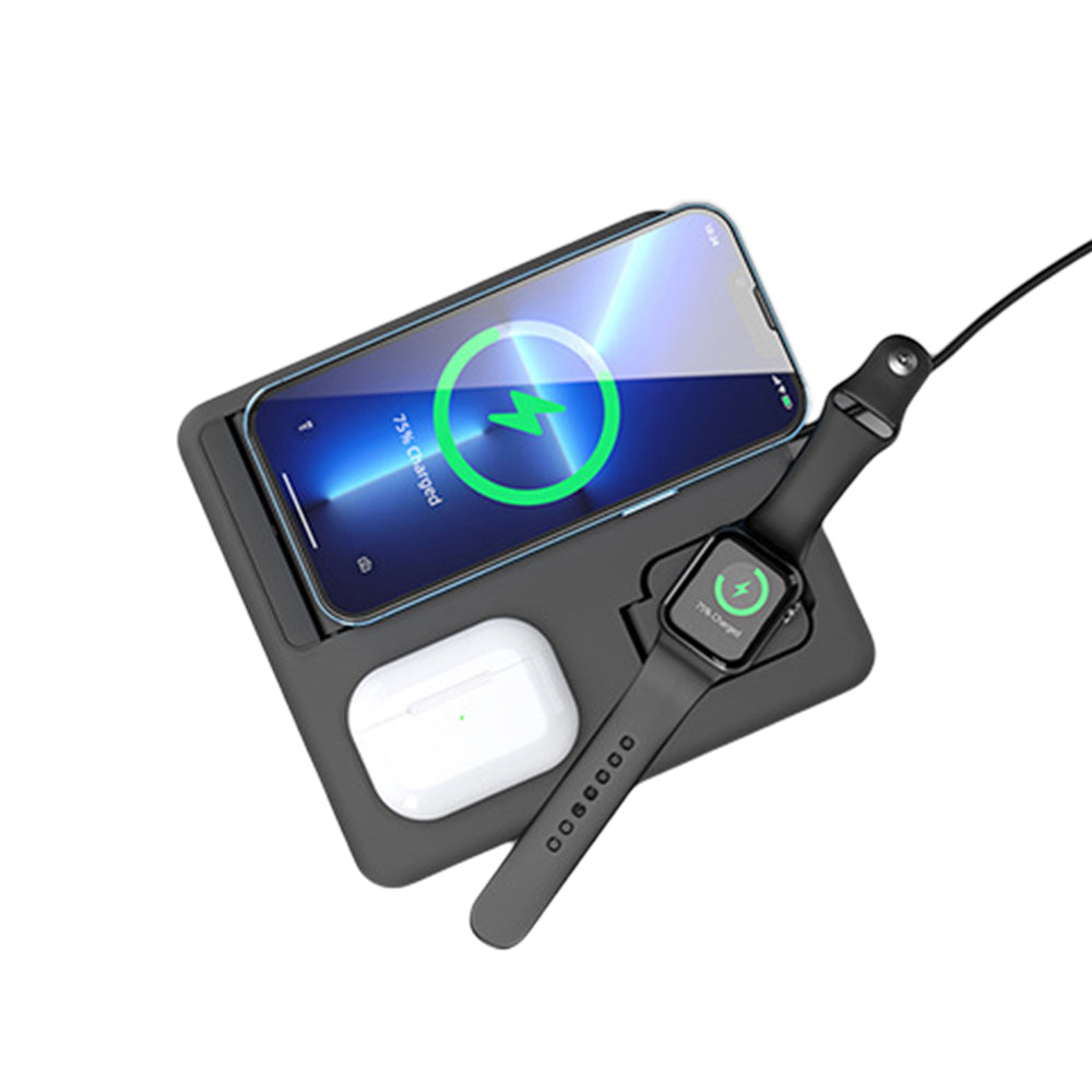 3 in 1 Qi Wireless Charger Fast Charging Dock Station for iPhone Apple Watch Airpods