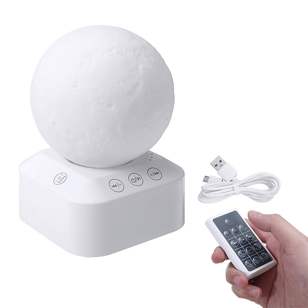 White Noise Machine Remote Control Moon Lamp Night Light