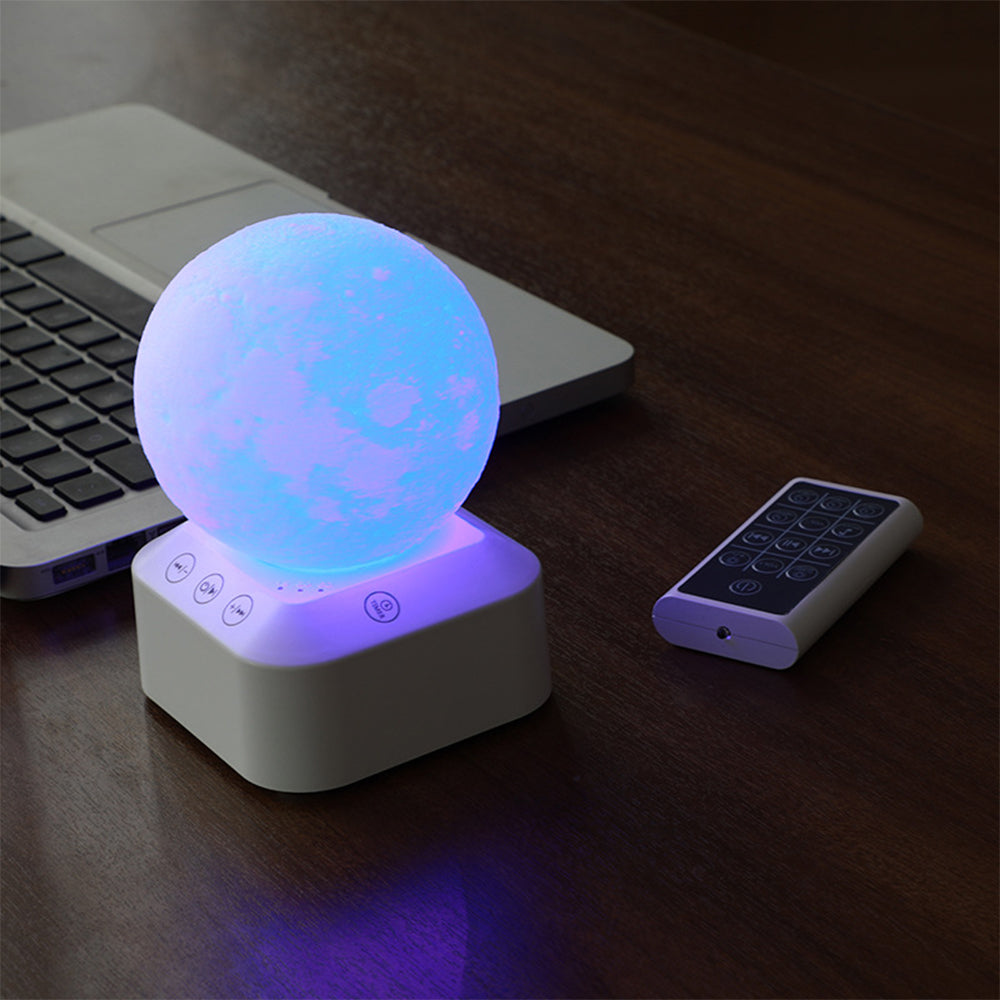 White Noise Machine Remote Control Moon Lamp Night Light