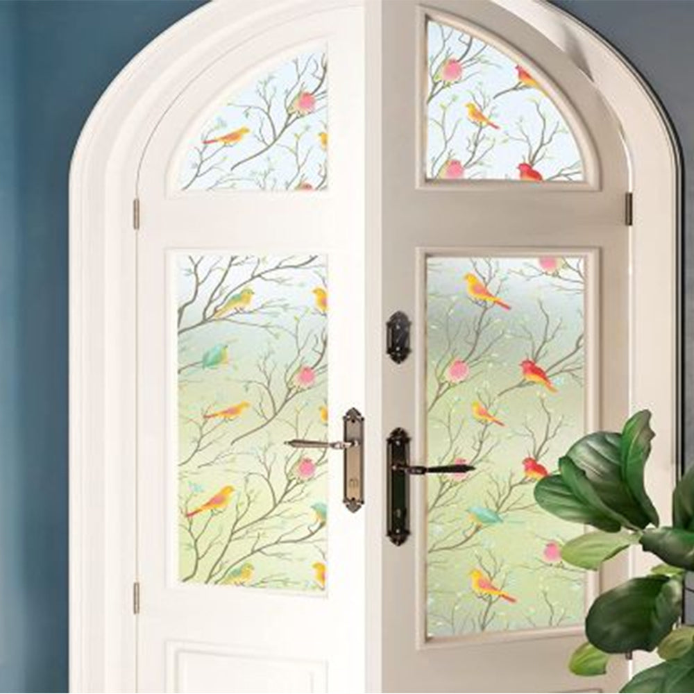 2 Sheets Frosted Glass Window Privacy Film