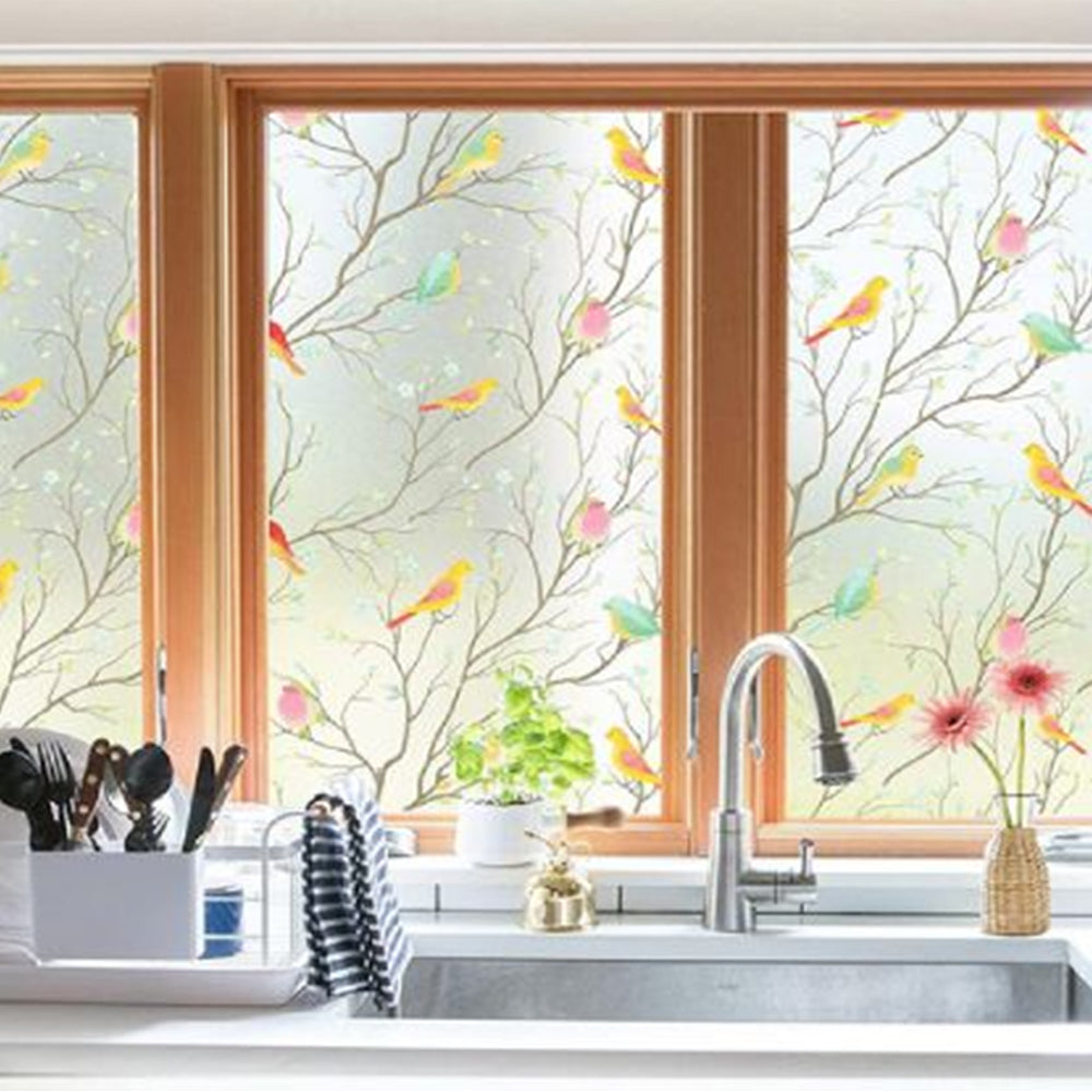 2 Sheets Frosted Glass Window Privacy Film