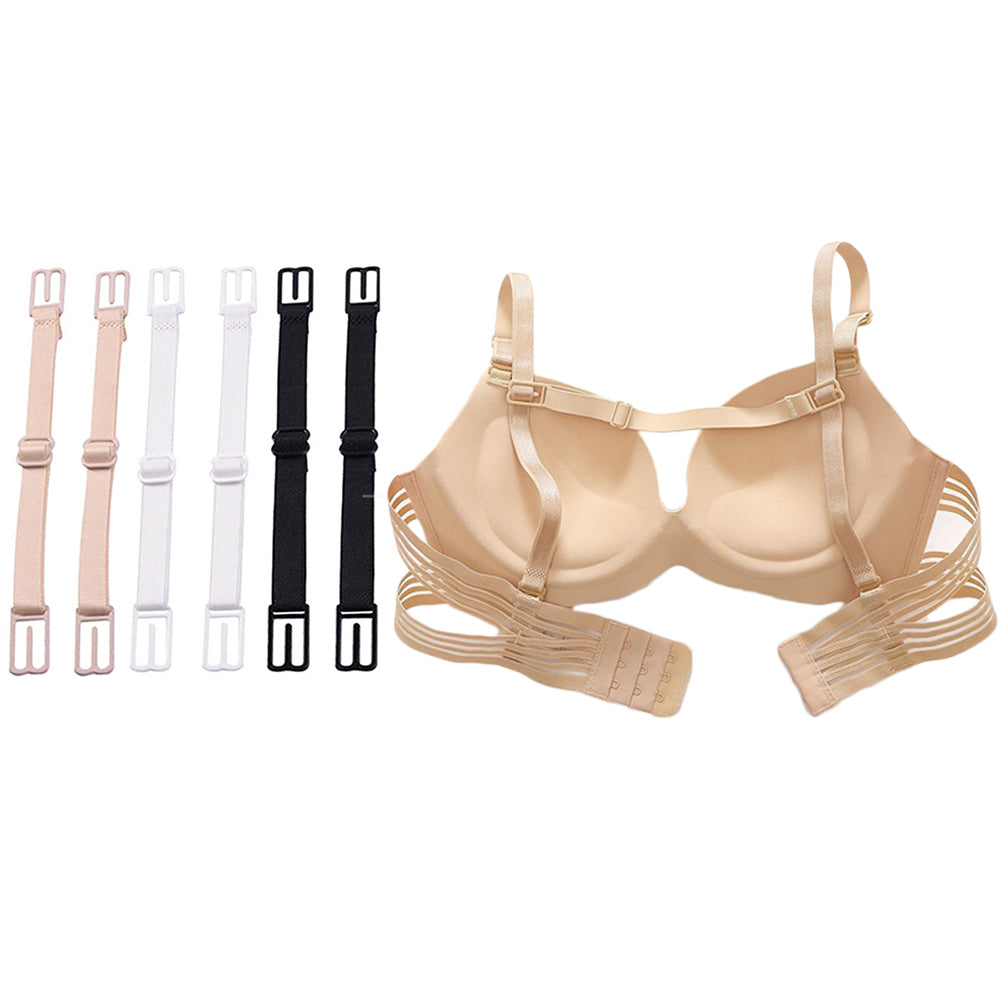 Set of 6Pcs Elastic Non Slip Bra Strap Clips