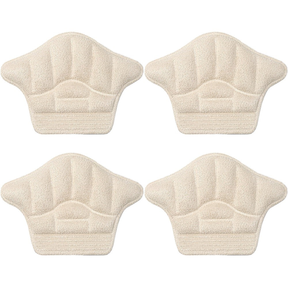 2 Pairs Anti Wear Heel Protection Pads Heel Liners Heel Inserts Insoles Apricot
