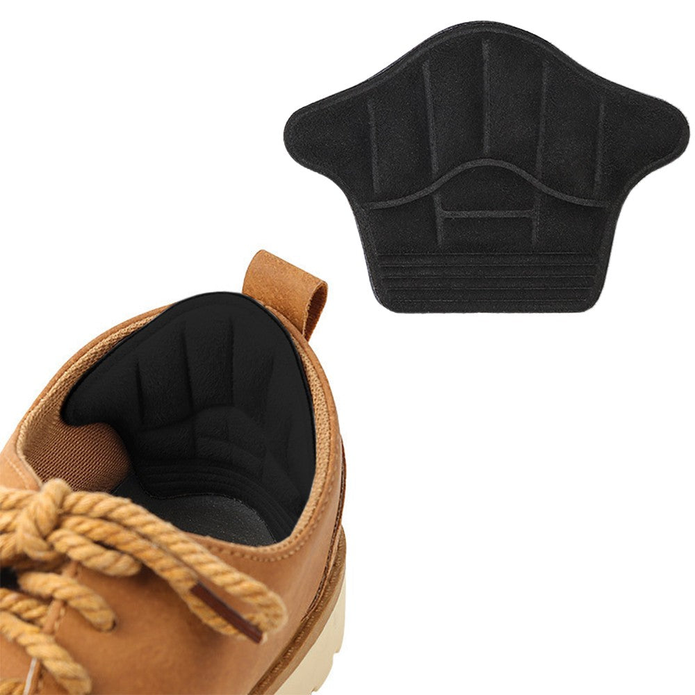 2 Pairs Anti Wear Heel Protection Pads Heel Liners Heel Inserts Insoles Black