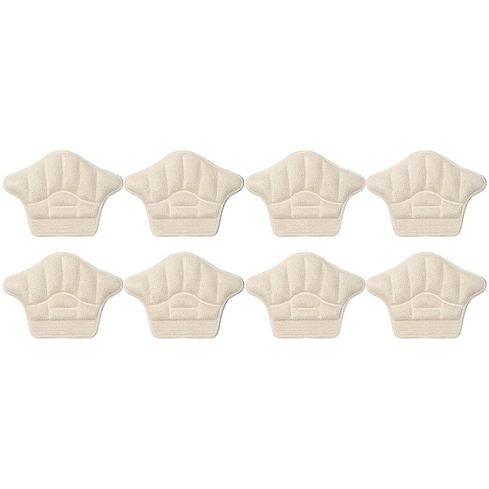 4 Pairs Anti Wear Heel Protection Pads Heel Liners Heel Inserts Insoles Apricot