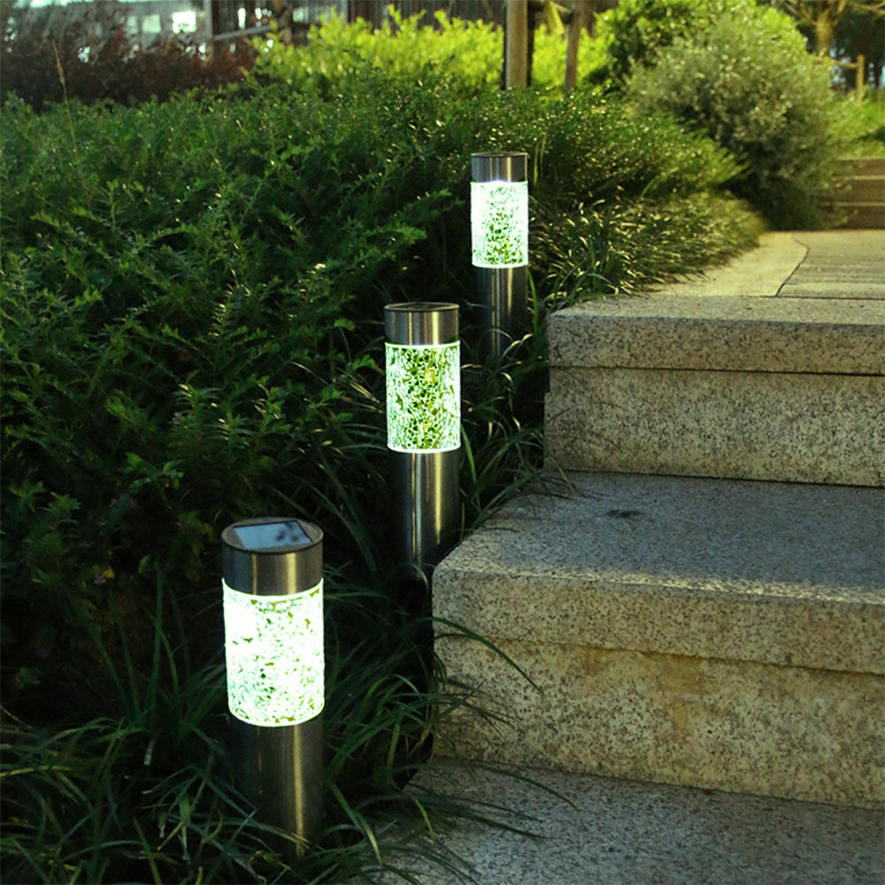 2 X Mosaic Solar Light Patio Lamp Solar Lighting Outdoor Garden Decor Green