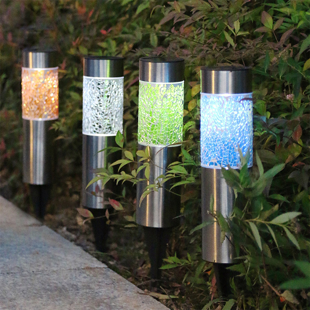 4 X Mosaic Solar Light Patio Lamp Solar Lighting Outdoor Garden Decor